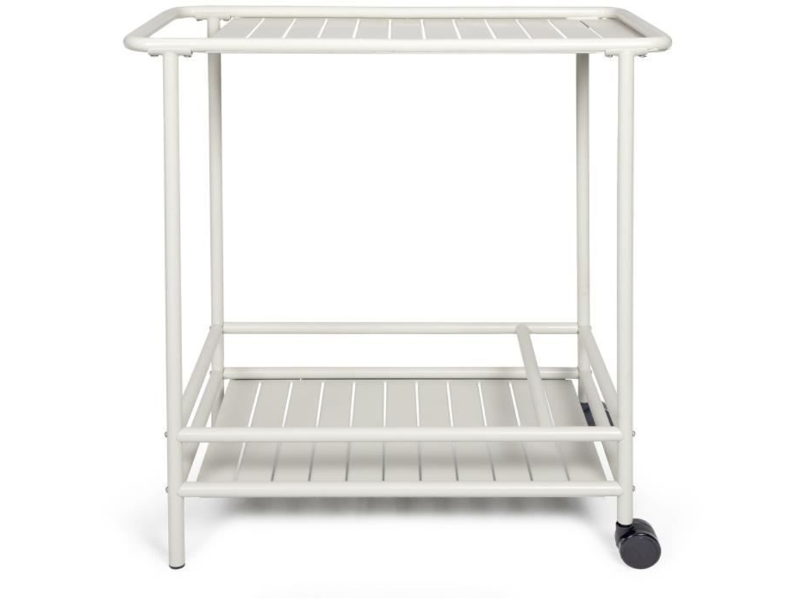 Estantería de jardín Livoo Gs163c de acero resistente a la corrosión con 2 ruedas, 61 x 42 cm
