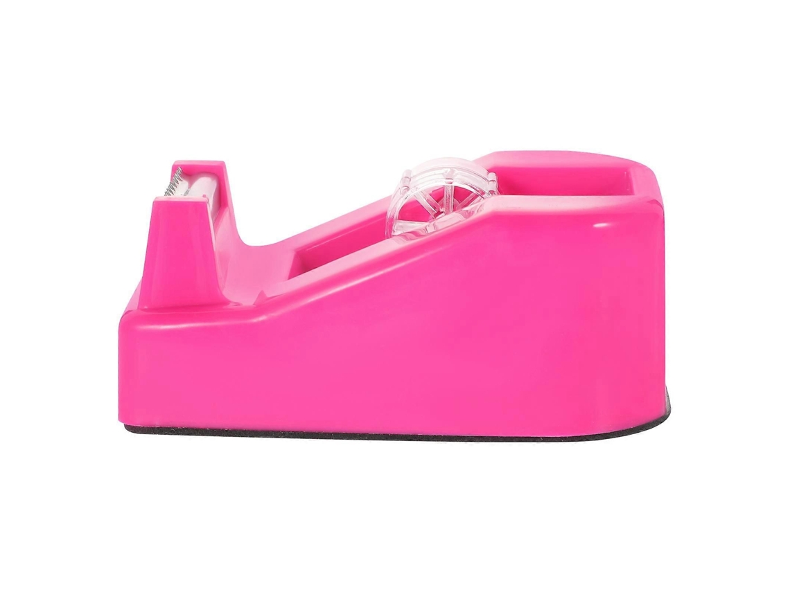 Dispensador de cinta adhesiva de mesa rosa, 10,30 x 5,90 x 4,00 cm, para guardar cintas y materiales para proyectos artísticos. GOKOCO (1 unidad)