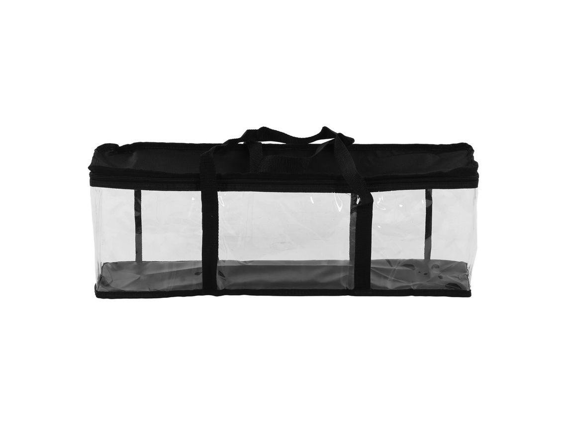 Bolsa de almacenamiento de herramientas de PVC transparente con cremallera, gran capacidad, 61x15x21cm, para mantenimiento