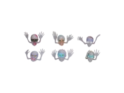 6pcs Marionetas De Dedo Mini Monstruo Lindos Divertidos Caricaturas Interactivos Juguetes De Dedo Halloween Para Niños