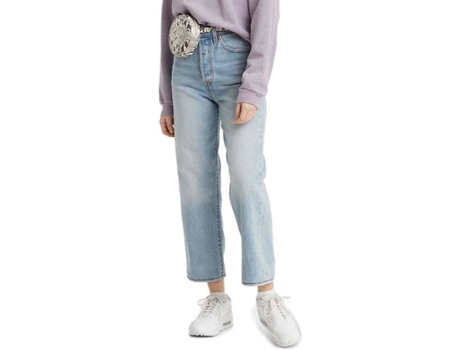 Pantalones Vaqueros LEVIS Ribcage Claro Algodón Mujer (24-27 - Azul)