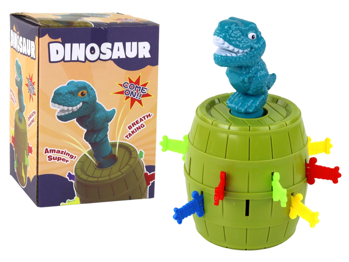 Dinosaurio en barril: juego arcade emergente de dinosaurios B.active