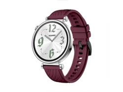 Correa de silicona texturizada negra de 18 mm con hebilla para Huawei Watch GT 4