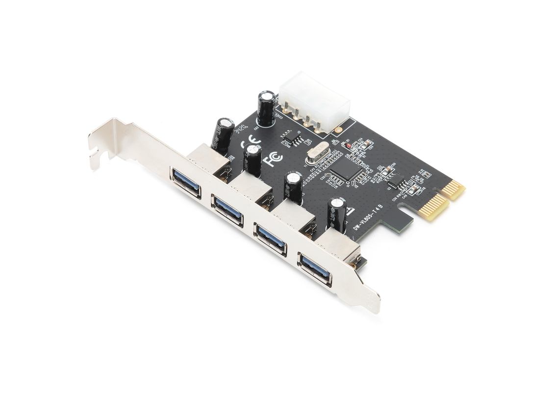 Tarjeta Pcie A Usb 3.0 De 4 Puertos Con Chip Nec, Convertidor, Velocidad De Transmisión De Hasta 5 Gbps, Compatible Con Usb 2.0/1.1/1.0