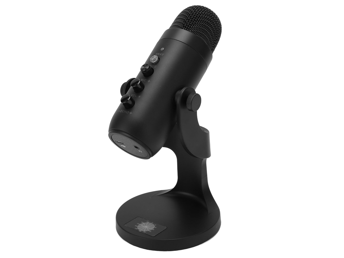 Micrófono De Condensador Grabable Usb Plug And Play Con Rotación De 360° Para Portátiles, Pc E Ios.