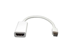 Cable Adaptador Mini Dp A Hdmi, Blanco, Compacto Y Plug-and-play Para Macbooks.