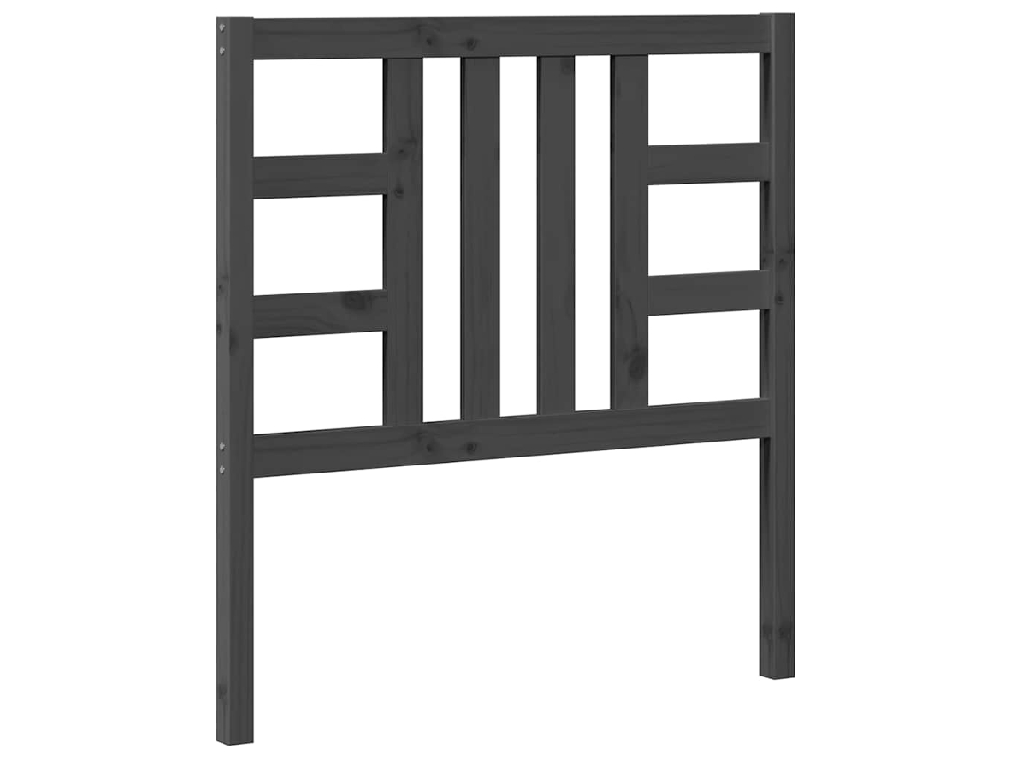 Cabecero de cama 96x4x100 cm Pino macizo Gris MAISON EXCLUSIVE