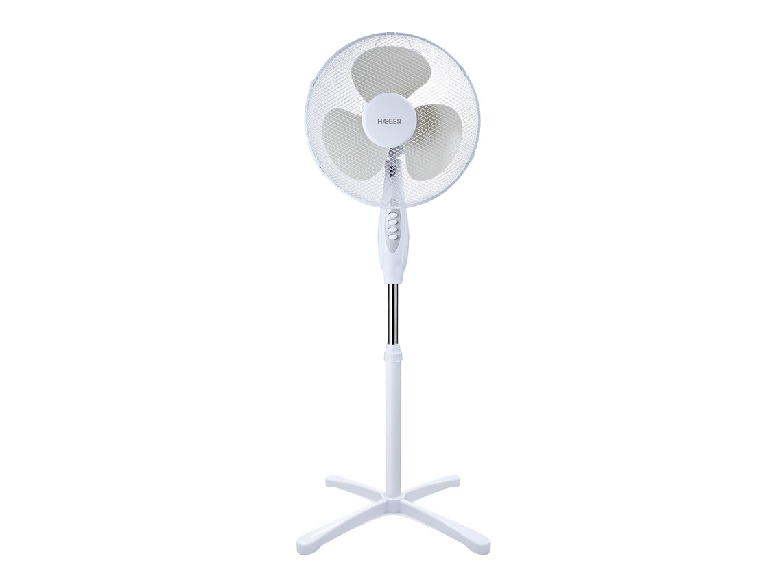 Ventilador de Pie HAEGER Cross Wind (3 velocidades - 45 W - Diámetro 40 cm)