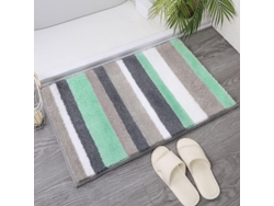 2026-tapete De Baño Antideslizante Lavable A Máquina Linjou 40x60x3cm, Ultra Suave Absorbente Microfibra Verde Verde