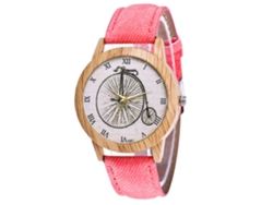 Reloj De Pulsera Zhoulianfa De Cuarzo Con Correa De Lona Y Números Romanos (rosa)
