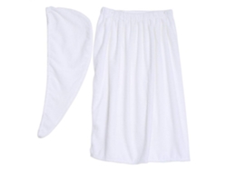Toalla RNEMITERY Pareo Sauna Falda Velcro Envoltura Cabello (150x90cm)