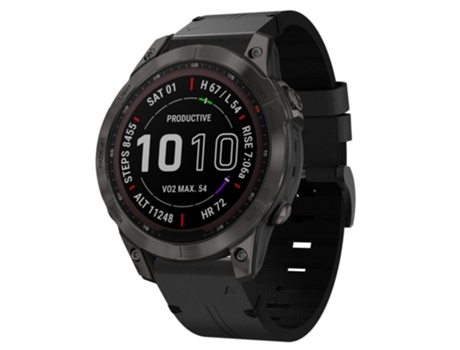 Correa de Reloj Inteligente para Garmin Instinct 2 con Hebilla de Acero de Cuero Solar (Negro)