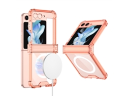 Funda Protectora Airbag Caída Carga Inalámbrica para Samsung Galaxy Z Flip 5 SIURN Transparente