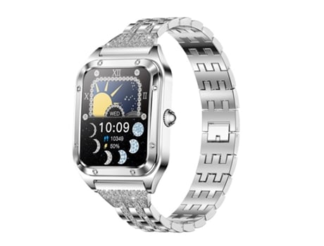 Reloj Inteligente (Responder/Llamar) Pantalla Táctil de 1.6 Pulgadas para Android iPhone, Rastreador de Fitness Impermeable con Monitor de Ritmo CH...
