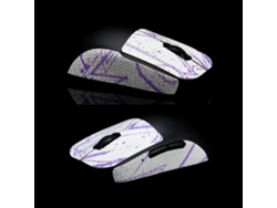 Cinta adhesiva antideslizante para ratón, compatible con alfombrilla gaming inalámbrica Pulsar-x2 (ratón no incluido), en color blanco y morado.