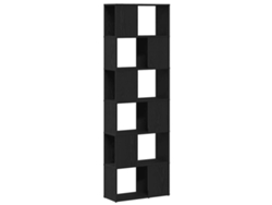 Biombo de roble negro 60x24x186 cm MAISON EXCLUSIVE