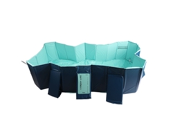 Piscina plegable extragrande, inflador incluido, para uso doméstico y exterior, 1,6 m (5,25 pies) CHABERLU