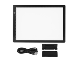 Almohadilla de luz LED A4 para trazado, brillo ajustable, alimentación USB, tablero de copia ultrafino, mesa portátil, caja de luz artística con escala