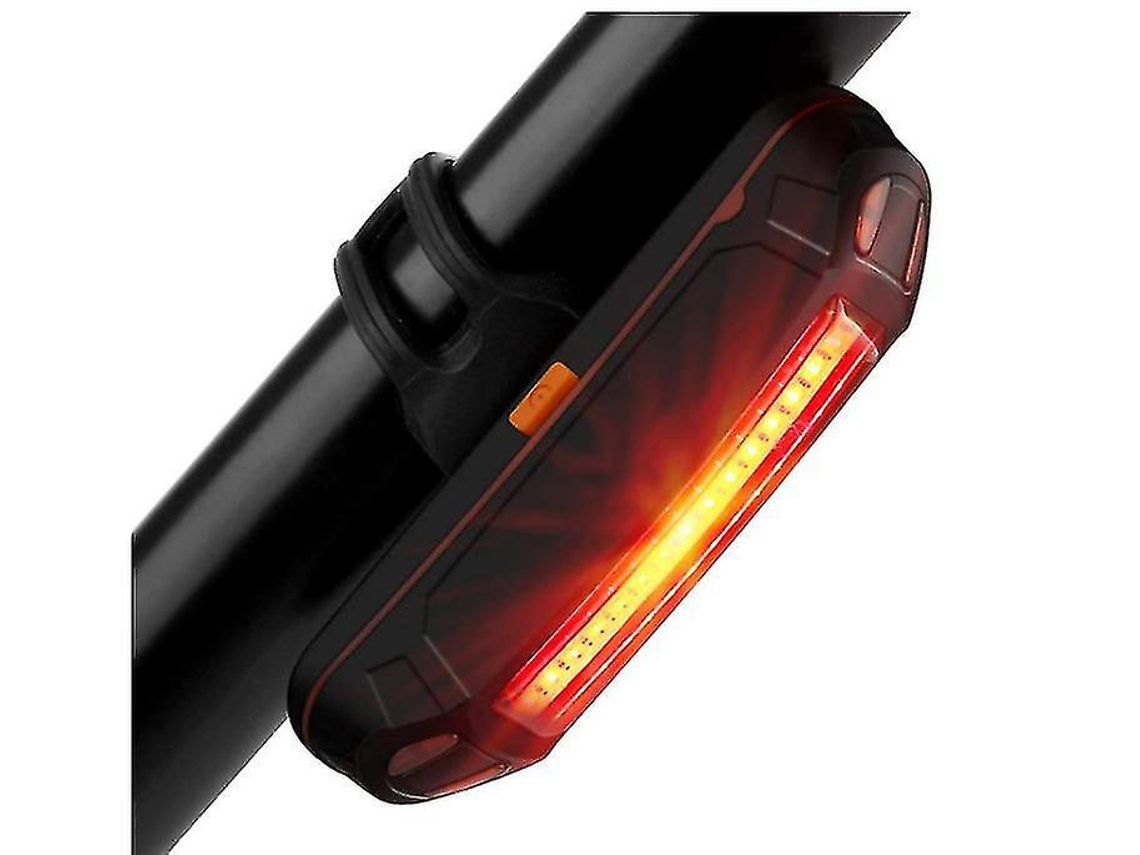 Luz trasera para bicicleta COB LED multimodo IPX8 negra Yizhood
