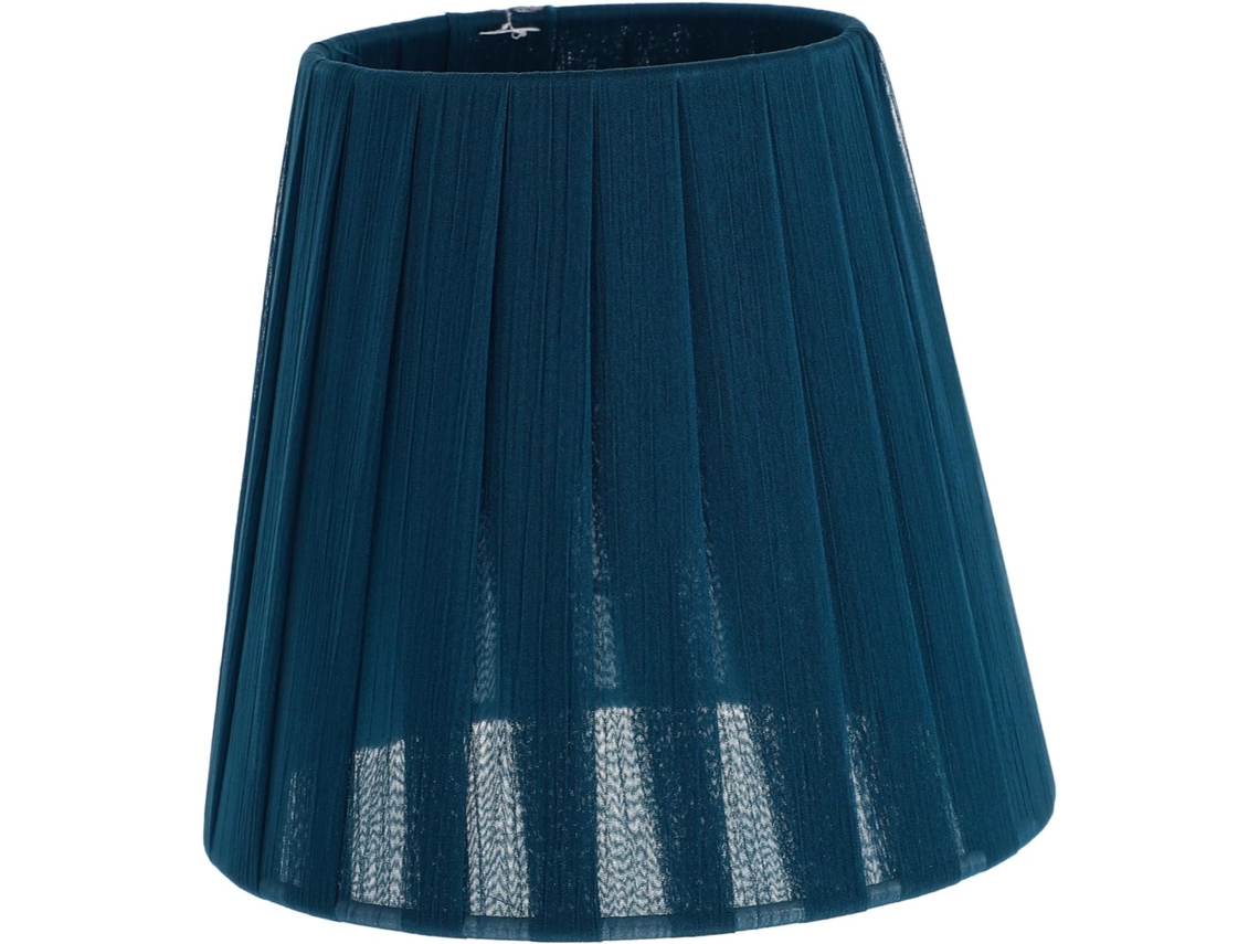 Lámpara De Tela Ligera Azul Claro Hecha A Mano, Accesorio De Luz Con Efecto Difuso Para Decoración De Interiores.