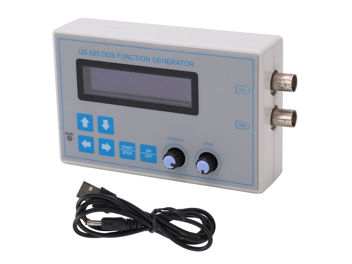 Generador De Señales Dds De 1 A 65534 Hz, Onda Cuadrada, Sinusoidal Y Diente De Sierra Triangular Con Cable Usb, Cc 9v