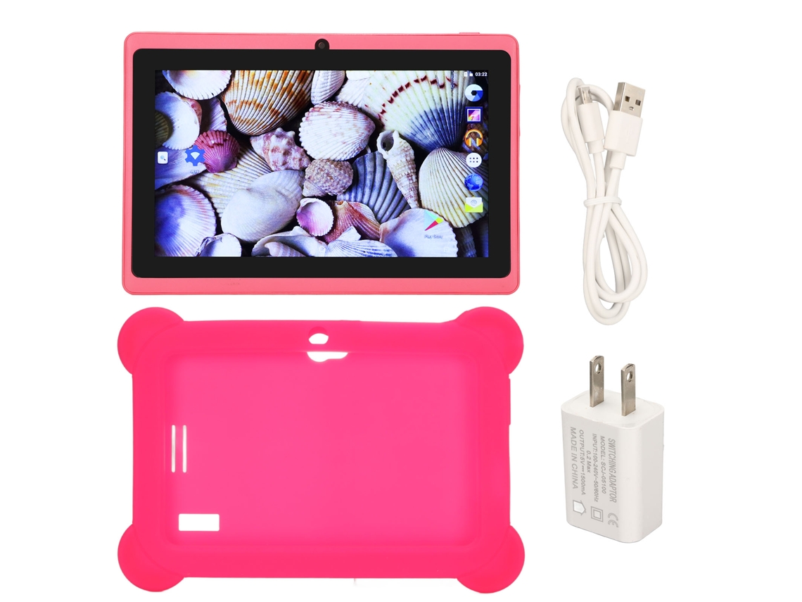 Tablet Para Crianças (tela De Proteção Aos Olhos Com Display Hd, Câmeras Duas)