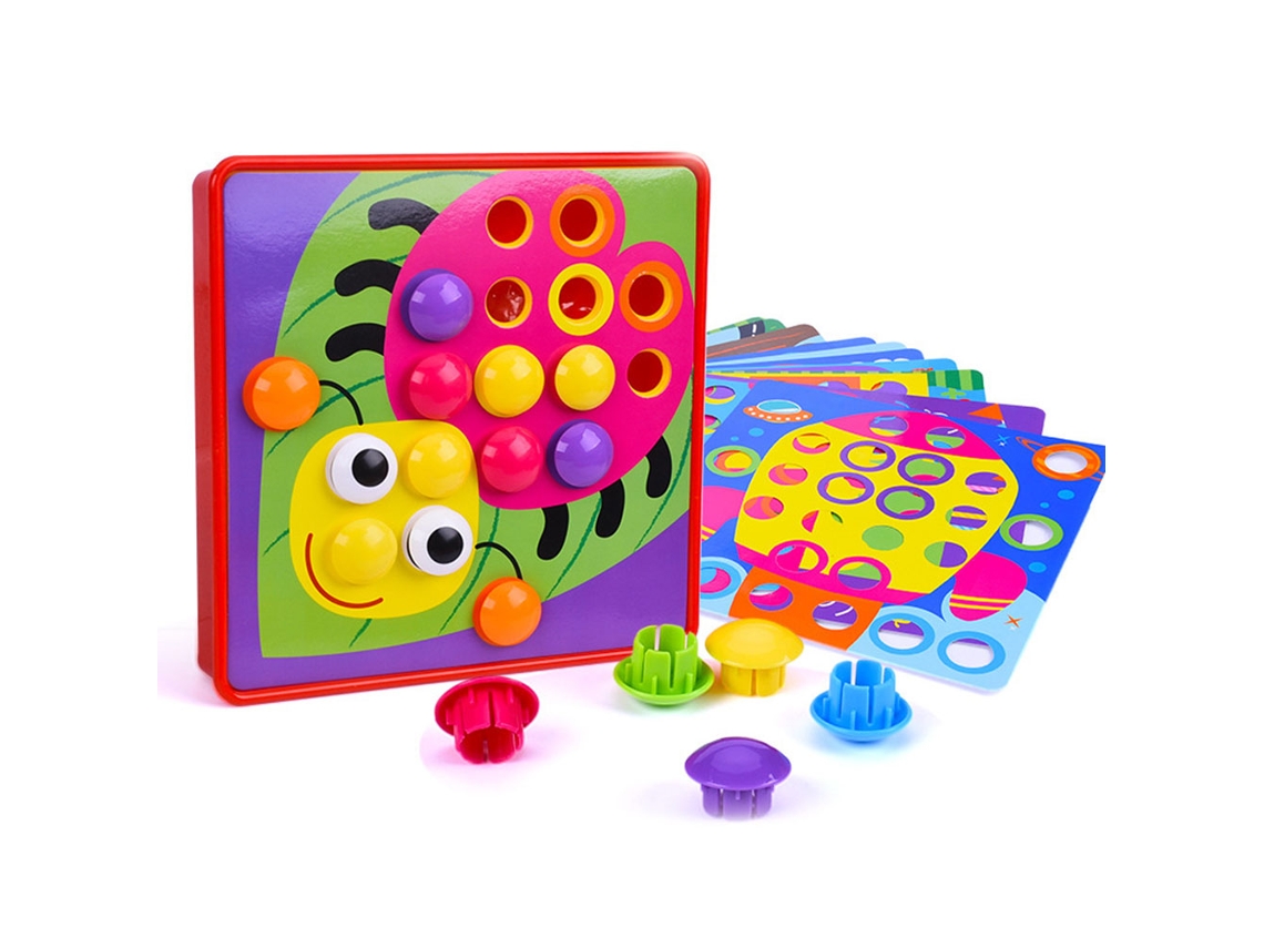 2026-juguete Educativo De Botones Y Hongos Con Clavos Para Aprendizaje Temprano, Regalo Para Niños Y Niñas