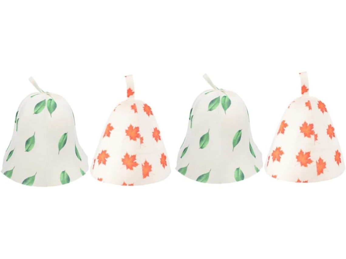 Juego de 4 gorros de sauna absorbentes de agua, de lana mixta, ideales para actividades al aire libre. Gokoco