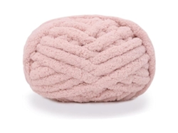 Hilo De Chenilla Para Tejer Grueso Para Mantas Hechas A Mano, Súper Suave, Rosa Grande Siurn