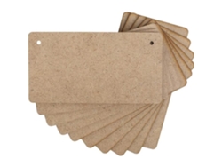 Letreros rectangulares para decoración creativa 150 x 80 mm MDF con bordes redondeados Decoración creativa