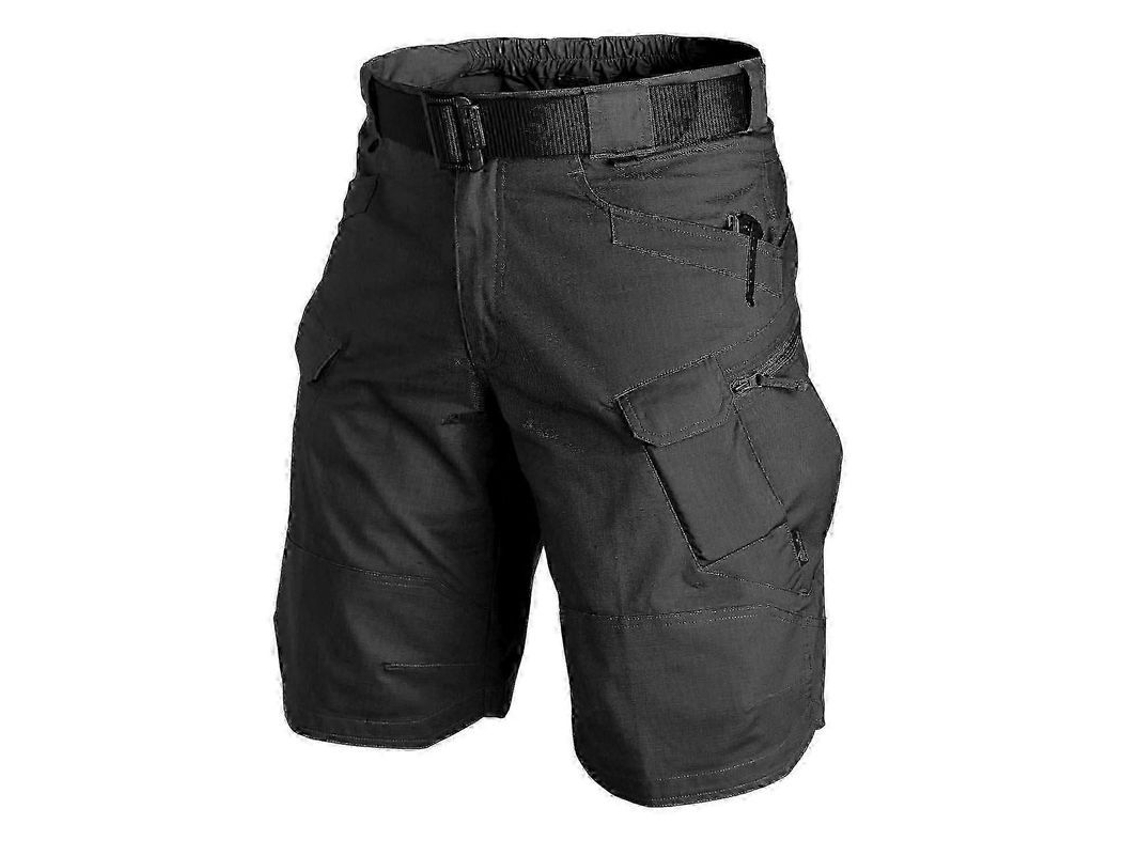 Pantalones Cortos Tácticos Impermeables Para Hombres Con Multi-bolsillos Para Senderismo Talla Xl Negro