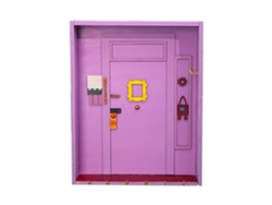 Soporte Para Llaves De Puerta De Madera Morada Con 6 Ganchos, Estante Para Pared, Pasillo, Dormitorio, Sala De Estar.