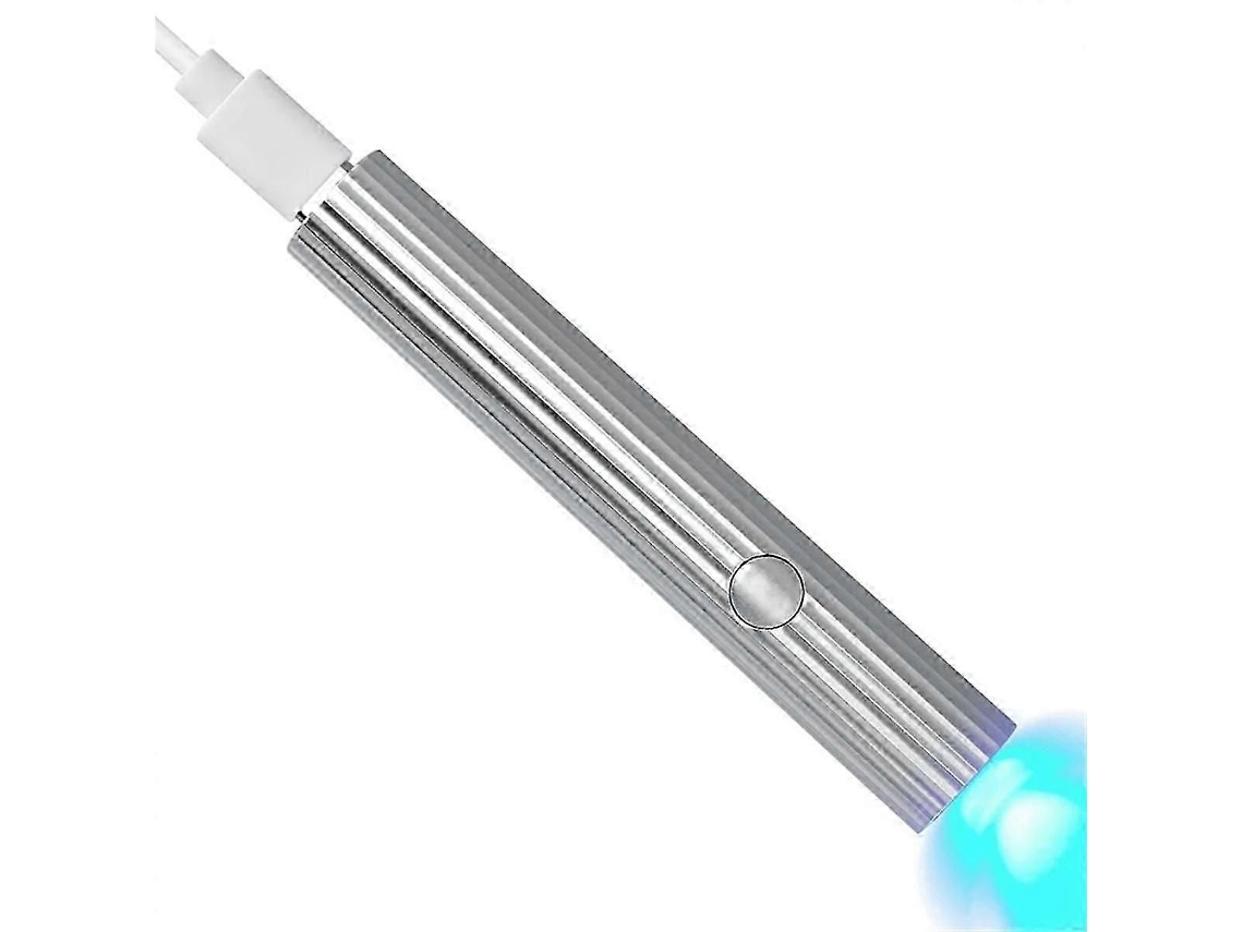 Mini Secadores de Unhas Uv Led 3w Portátil Lâmpada de Secagem Rápida de Unhas Usb Recarregável Mini Lanterna Caneta, Sil GOKOCO