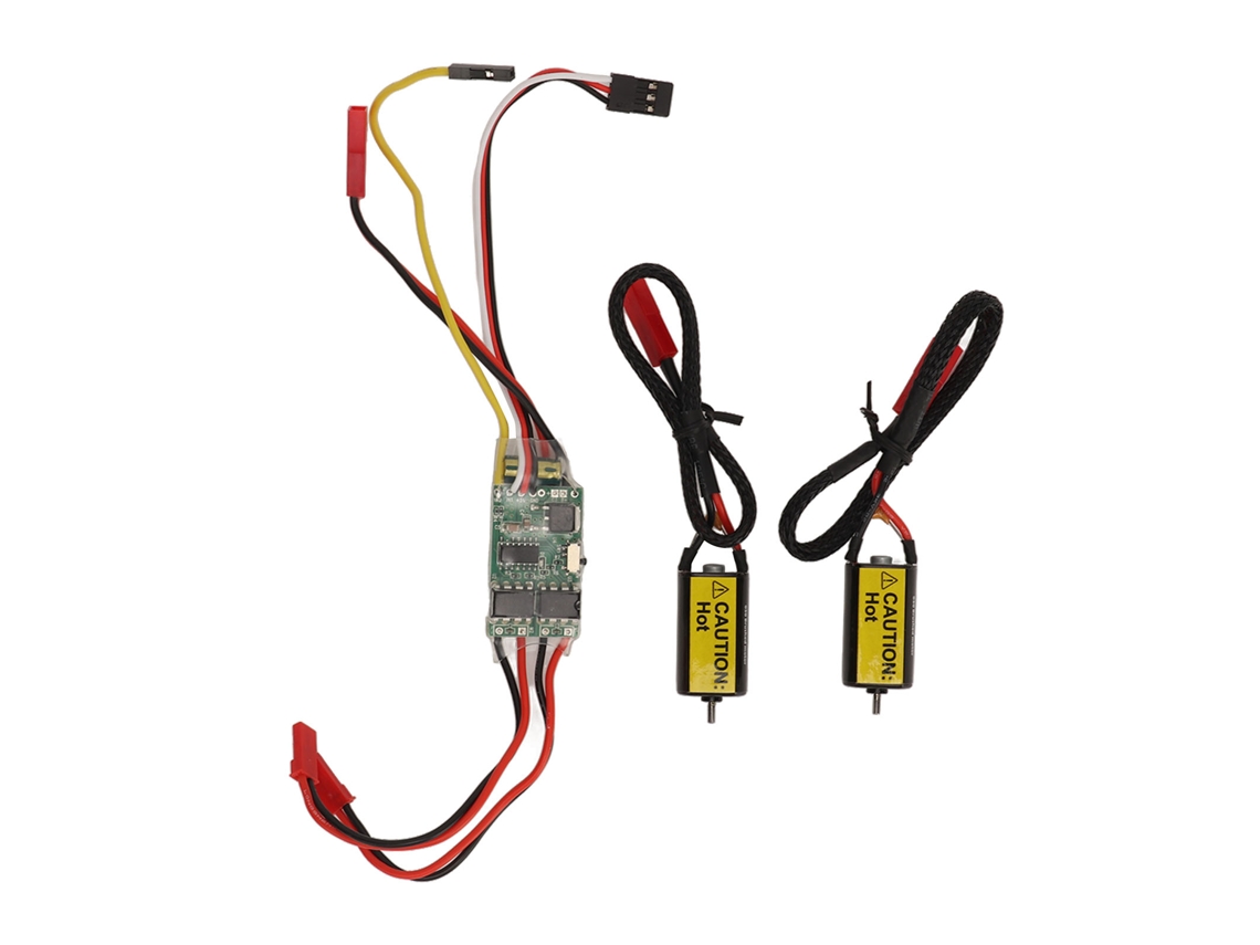 Controlador Electrónico De Velocidad (esc) Bidireccional De 10 A Para Modelo De Barco Tanque Rc