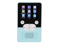 Reproductor MP3/MP4 Bluetooth Yizhood T9 de 1,8 pulgadas con calidad de sonido HD y 16 GB (azul)