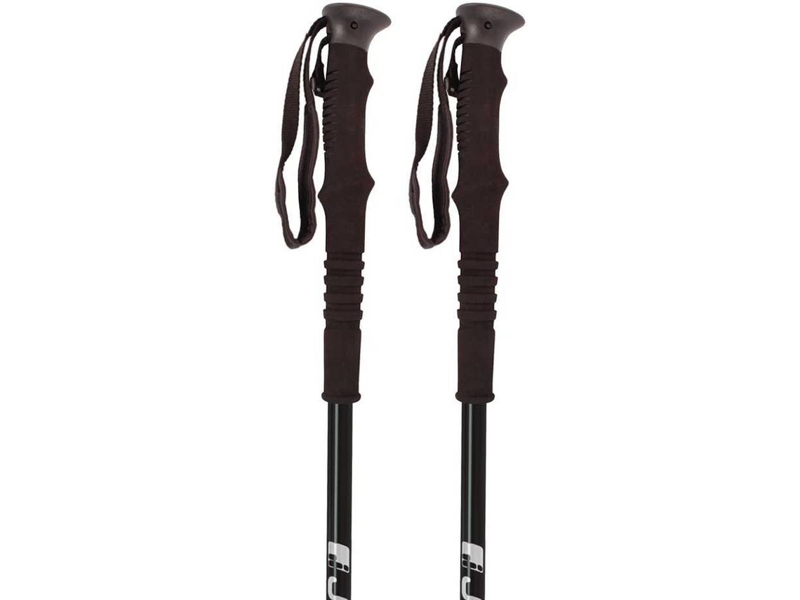 Bastones de Caminata JOLUVI Overgrip (Negro - 65-135 cm)