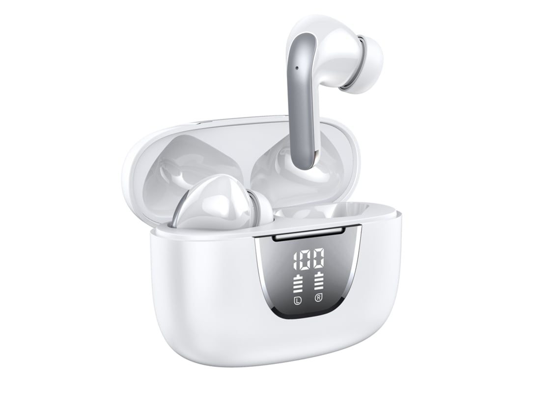 Auriculares Bluetooth Con 76 Horas De Reproducción, Ipx7, Pantalla Led Impermeable, Ligeros, Deportivos Y Con Control Táctil.