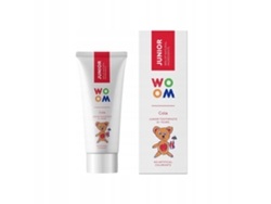 Pasta de dientes natural Woom Junior para niños de 6 años, sabor a cola, 50 ml.