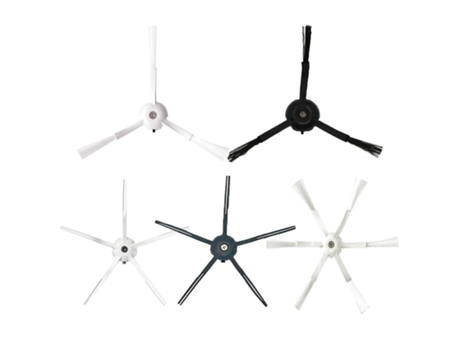 1 Uds. Cepillo lateral blanco y negro de 3 brazos, 5 brazos y 6 brazos para Roborock S5 Max S50 S51 S55 S6 MaxV piezas de accesorios de Robot aspir...