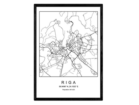 Lámina NACNIC Mapa Riga (A3)