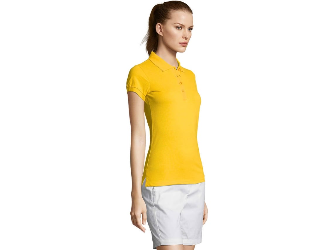 Polo sales amarillo mujer