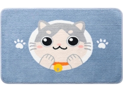 Alfombra de Baño WJS Gato (Azul - 50 x 80 cm)