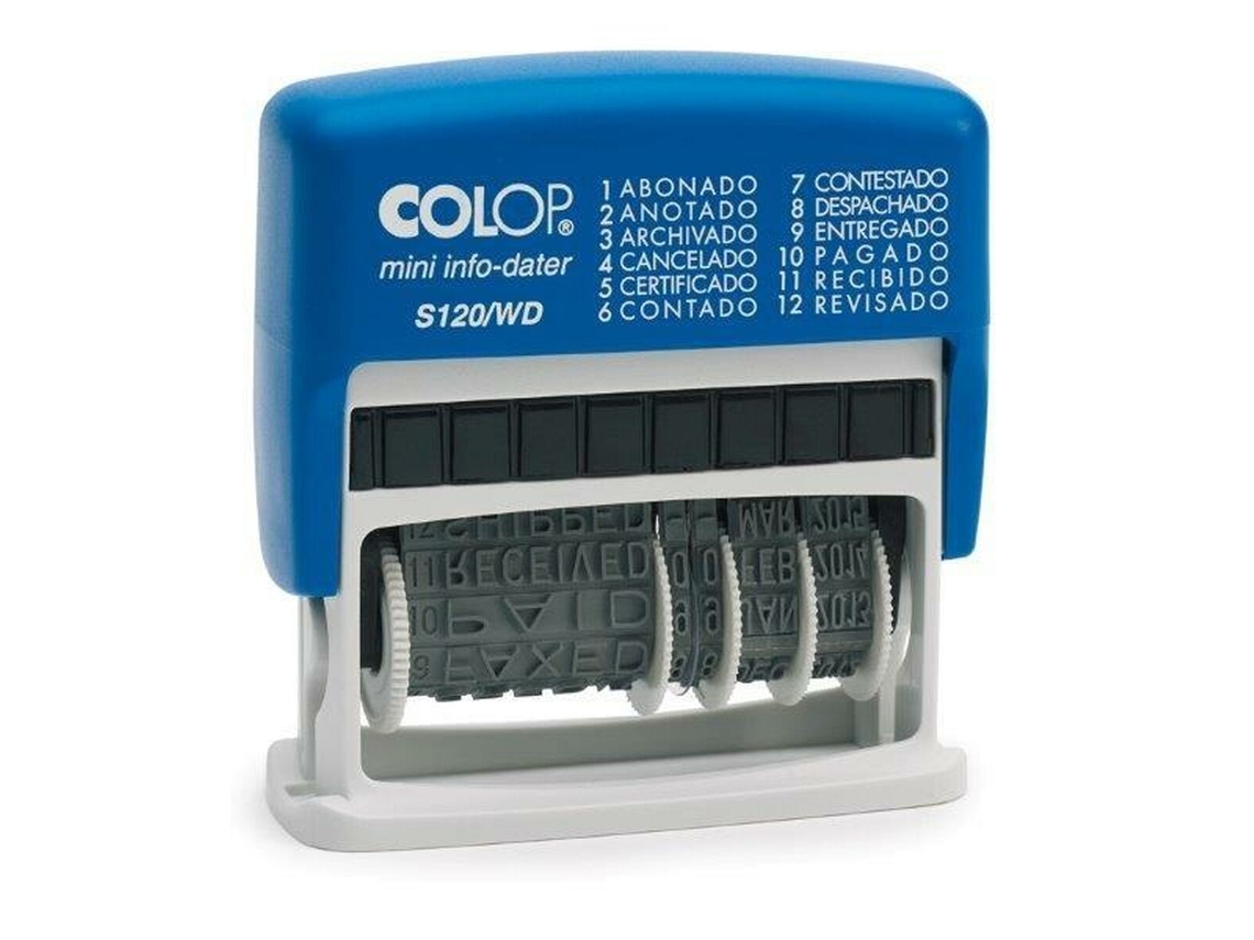 Sello Colop S120/WD 4 x 42 mm Fecha Azul