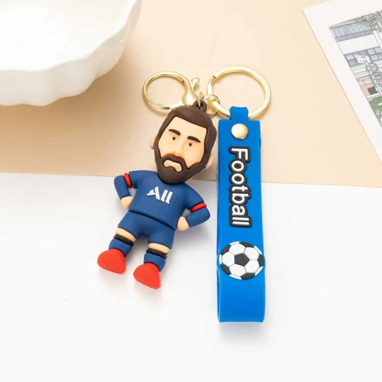 Llaveros, Adornos Y Souvenirs De Figuras De Fútbol De Pvc