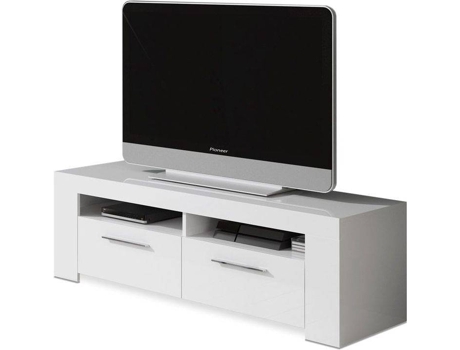 Mueble de TV HABITDESIGN 006621A (Blanco Artik - Melamina - 120 x 40 x 42 cm)