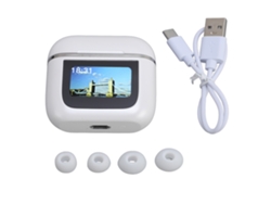 Auriculares Inalámbricos Bluetooth 5.4 Con Traductor De Idiomas (144 Idiomas) Y Aplicación Para Música Y Llamadas - Blanco