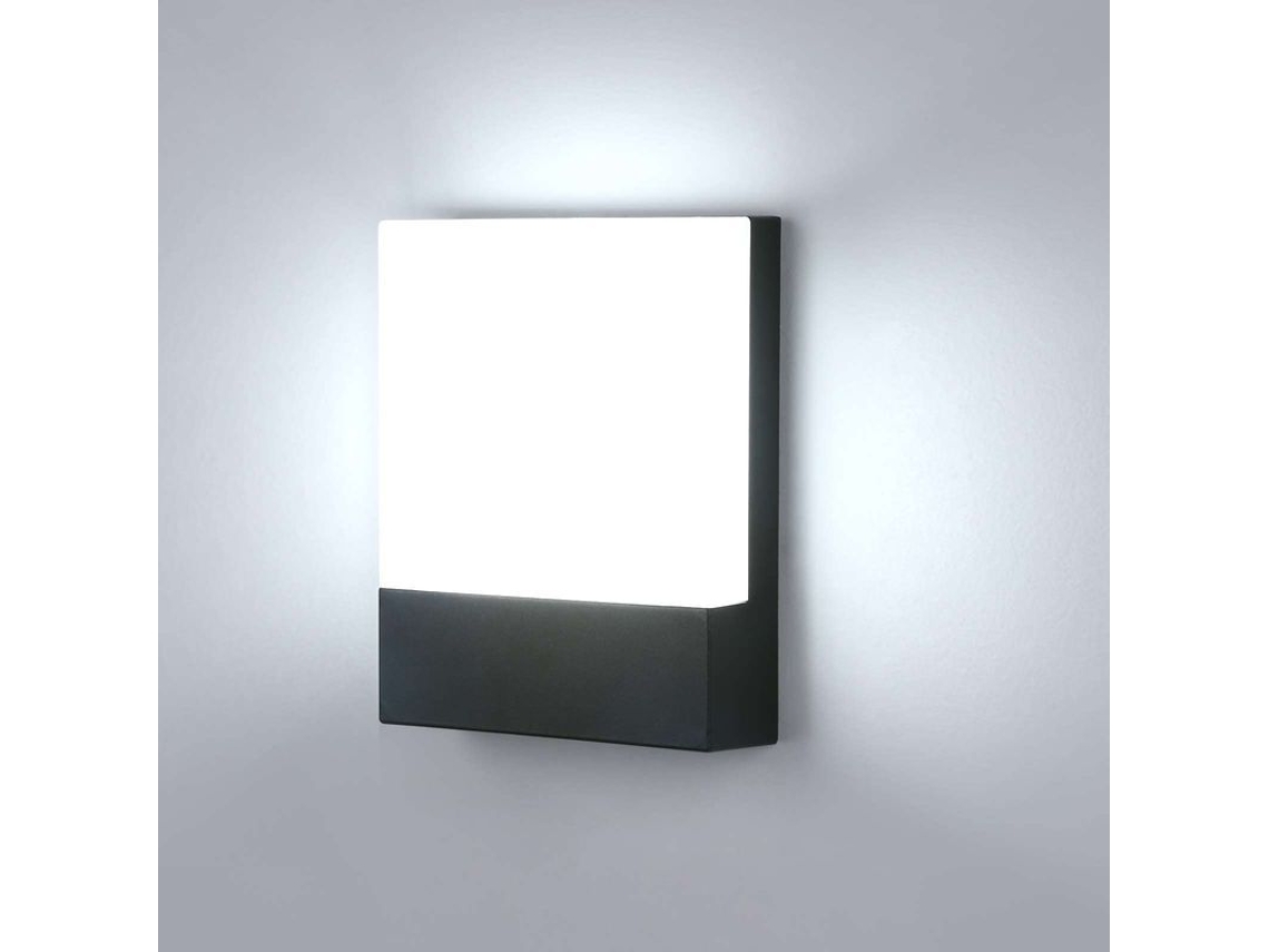 Luz De Pared Exterior Impermeable Ip65 18w Led 6000k Alumínio Antirroxo Para Jardim Portão Entrada