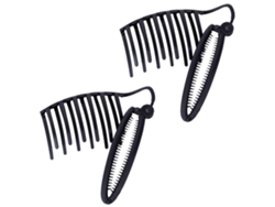 2pcs Pinza De Pelo Para Moño Rápido French Twist Peine Clips Para Updo Diy Mujer