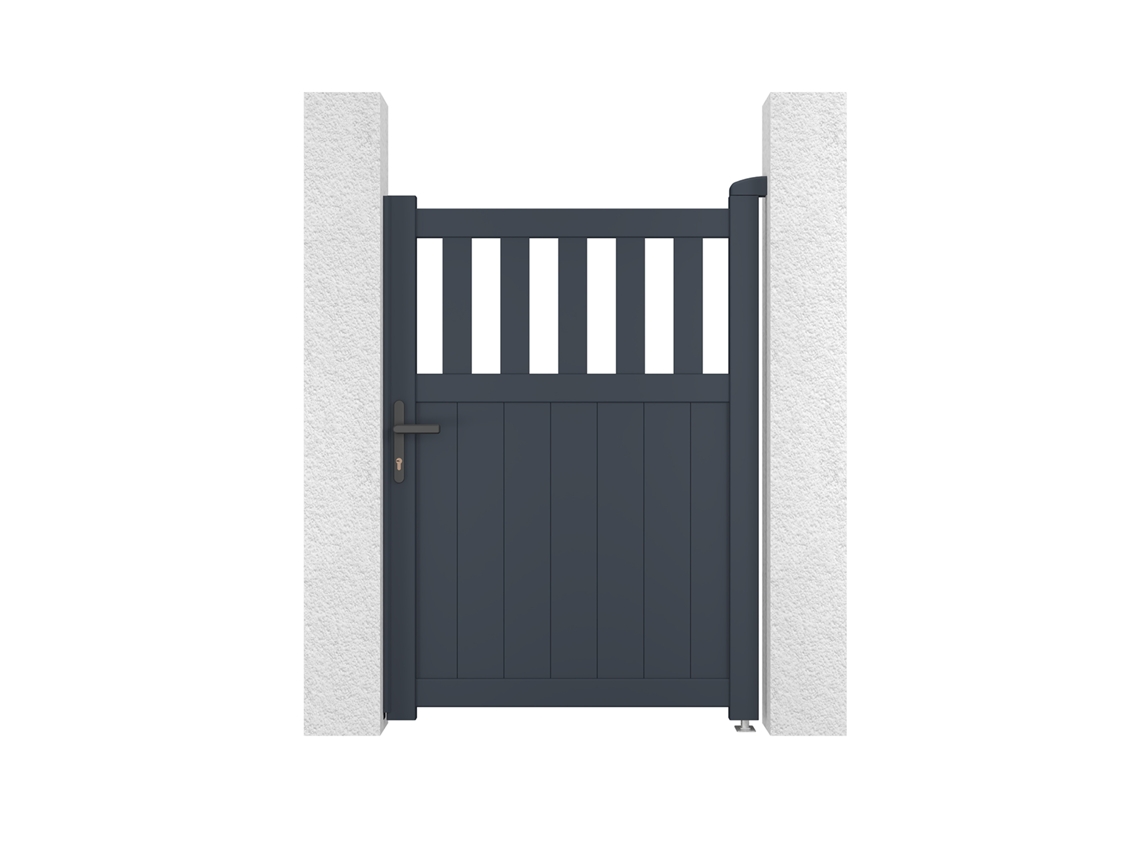 Puerta peatonal aluminio santis 1m A.140cm