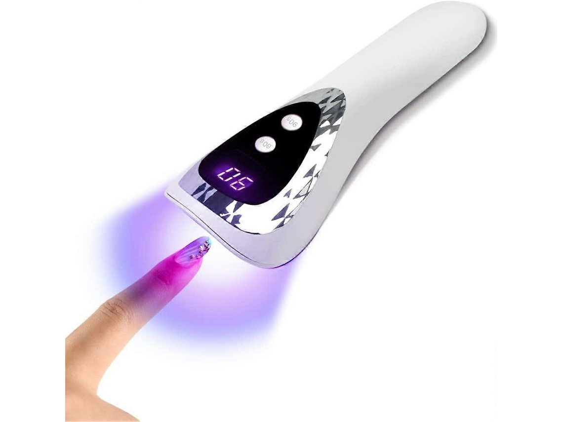 Lámpara portátil de gel UV para uñas, minilámpara LED para uñas con flash. Ly Ebike